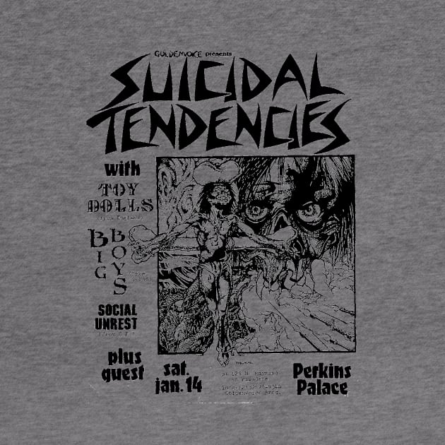 Suicidal Tendencies / Toy Dolls / Big Boys Punk Flyer by Punk Flyer Archive